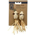 Terra Toys Eco Friendly 2 Pack Mice Cat Toys with Catnip