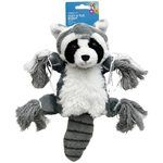 Vibrant Life Medium Cozy Tug Buddy Dog Toy in Racoon Design