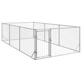 Outdoor Dog Kennel Galvanized Tough galvanized steel Large